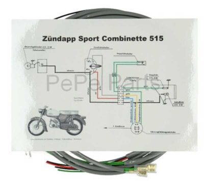 Kabelboom Zundapp Sport Combinette Model 515 Grijs