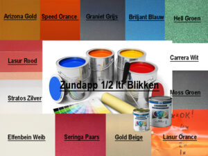 Zundapp Lak Originele Kleuren in 1/2 ltr Blik