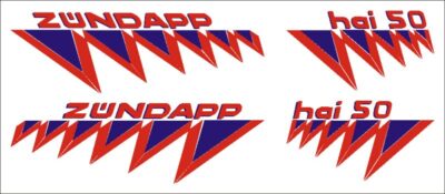 Hai 50 Stickerset Compleet Rood