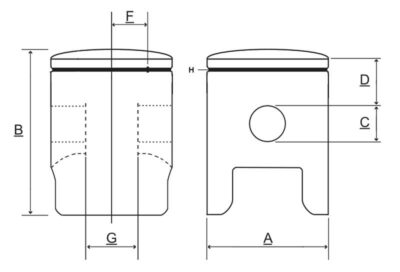Mahle Zuiger H / J L Zuigerveer 39 mm