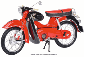Schuco Kreidler Florett with Legshield Red-Black 1:10
