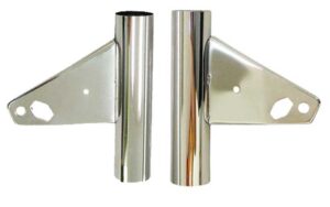 Koplamp Houder Set Chroom met Knipperlichtgaten  529/530
