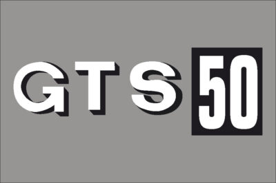 GTS50 Sticker met Zwart vlak
