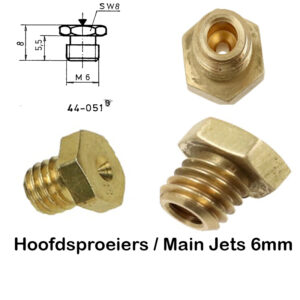 Bing Hoofdsproeiers zeskant 6mm 44-051