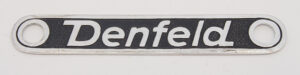 Denfeld Schild Klein met Relief ( Gatafstand 46 mm )