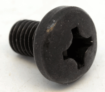 M8 x12 mm Schroef Bolkop Kruiskop Zwart