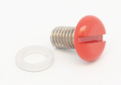 Cilinderkopschroef M6 x 12 Rood Oliestand + Afdichtring