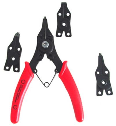 Gereedschap Borgveertang + 4 Koppen