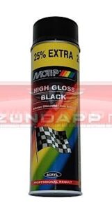 Motip Spuitlak  500 ml Spuitbus Zwart Glans 04005
