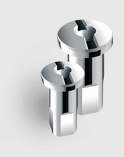 Nippel Messing Nikkel M3 5.5 mm  x 15 mm Origineel Klaverblad WWS