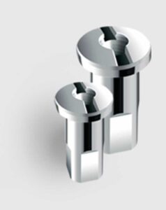 Nippel Messing Chroom M3,5 5.5 mm  x 15 mm Origineel Klaverblad WWS
