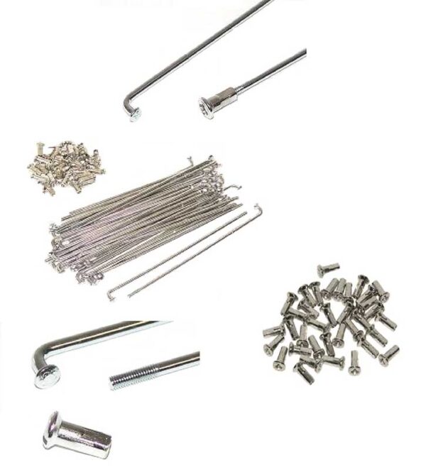 Spaken Set Staal Chroom 185 mm Origineel Klaverblad WWS