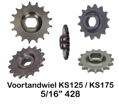 Voortandwielen KS125 / KS 175 5/16" 428 VKW