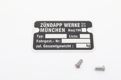 Frame Typeplaatje 1960