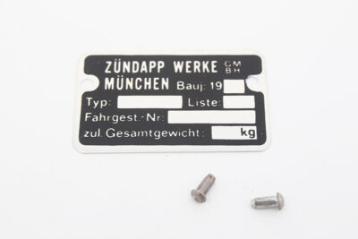 Frame Typeplaatje 1980