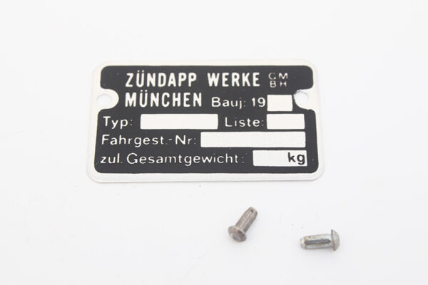 Frame Typeplaatje 1980