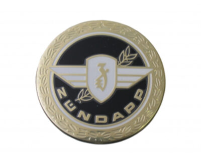 Tank Embleem Zwart – Goud Rond Met Lauwertak