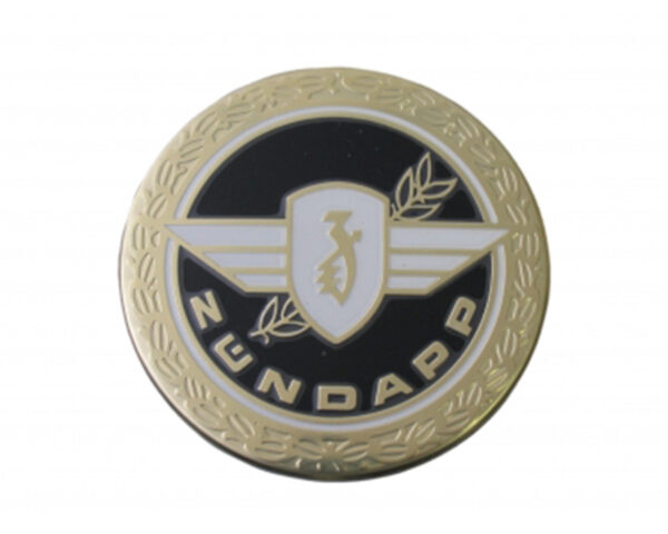 Tank Embleem Zwart – Goud Rond Met Lauwertak