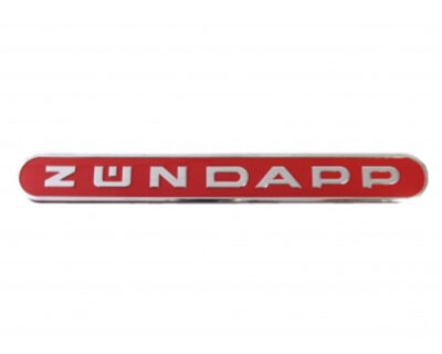 Tank Embleem Ovaal Aluminium Rood
