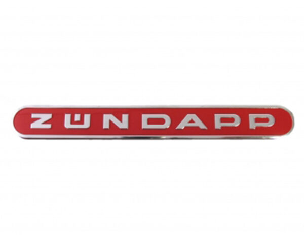 Tank Embleem Ovaal Aluminium Rood