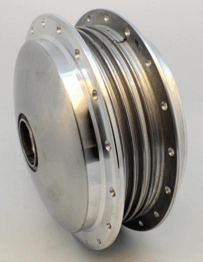 Voorwielnaaf Bolle Naaf 150 mm voor 12 mm Steekas ( past tot 1974 )