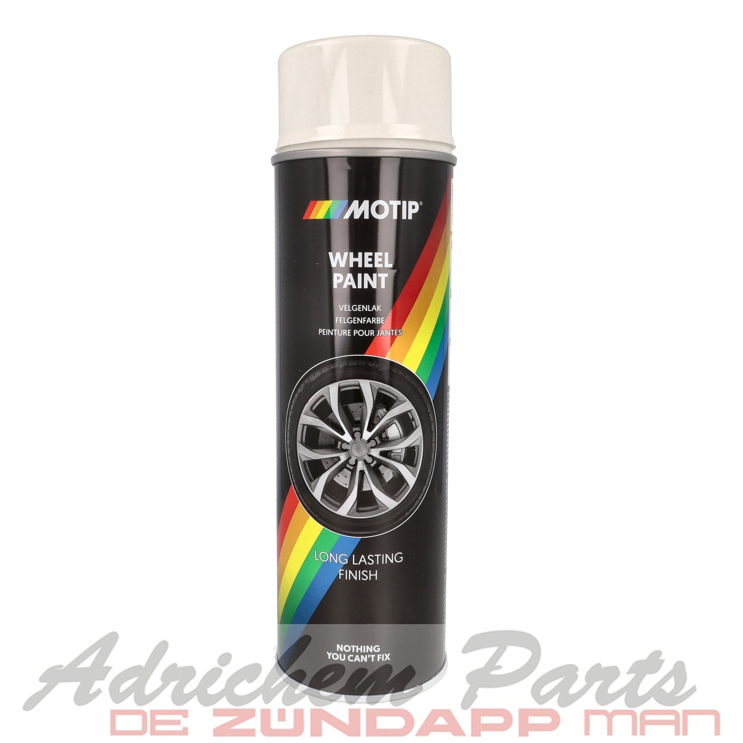 Motip Spuitlak Velgenspray 500 ml Spuitbus Wit 04003