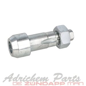 Zundapp Holle As + Moer (Steeksleutel Aansluiting 10 mm)