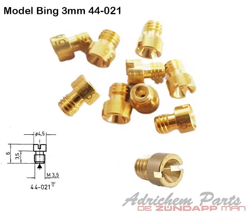 Bing Hoofdsproeiers 3 mm 44-021