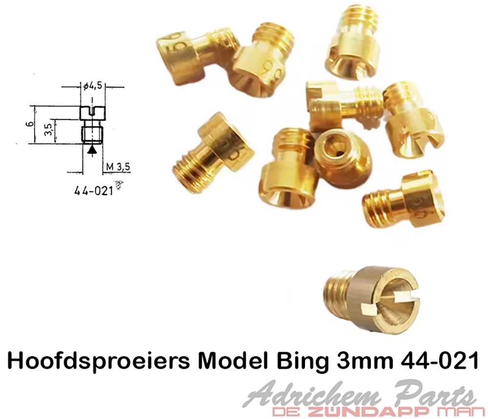 Bing Hoofdsproeiers 3 mm 44-021