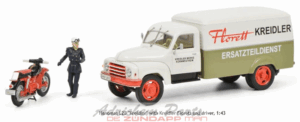 Hanomag L28 Kreidler with Kreidler Florett and Driver 1:43